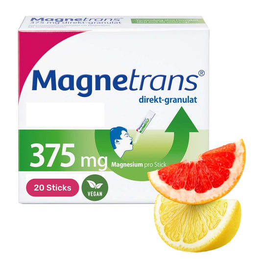 Magnetrans Direkt 375 mg Magnesium Granulat – 20 Sticks