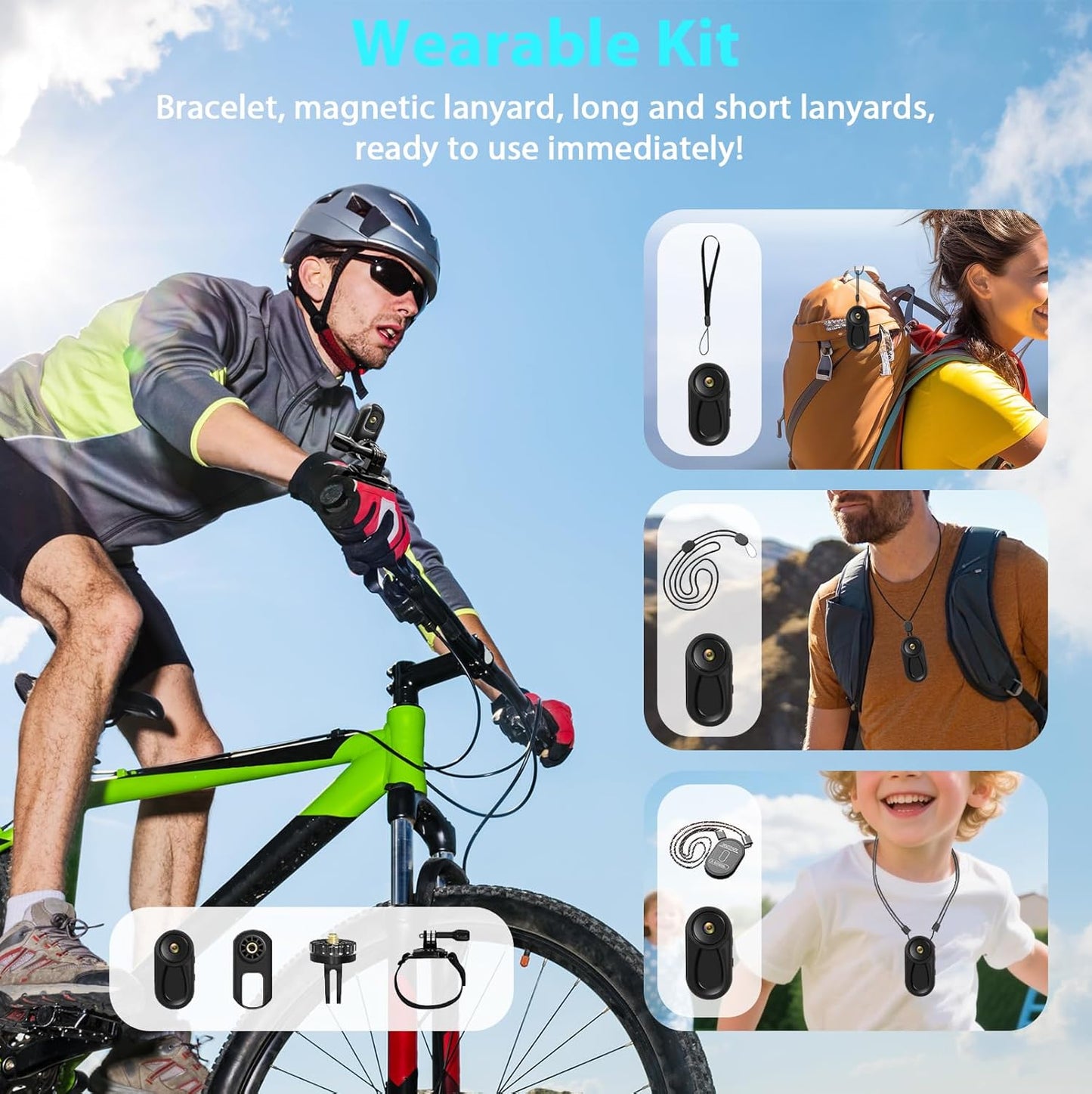 LIROPAU Mini Action Kamera 1080P – Magnetische Bodycam mit Display