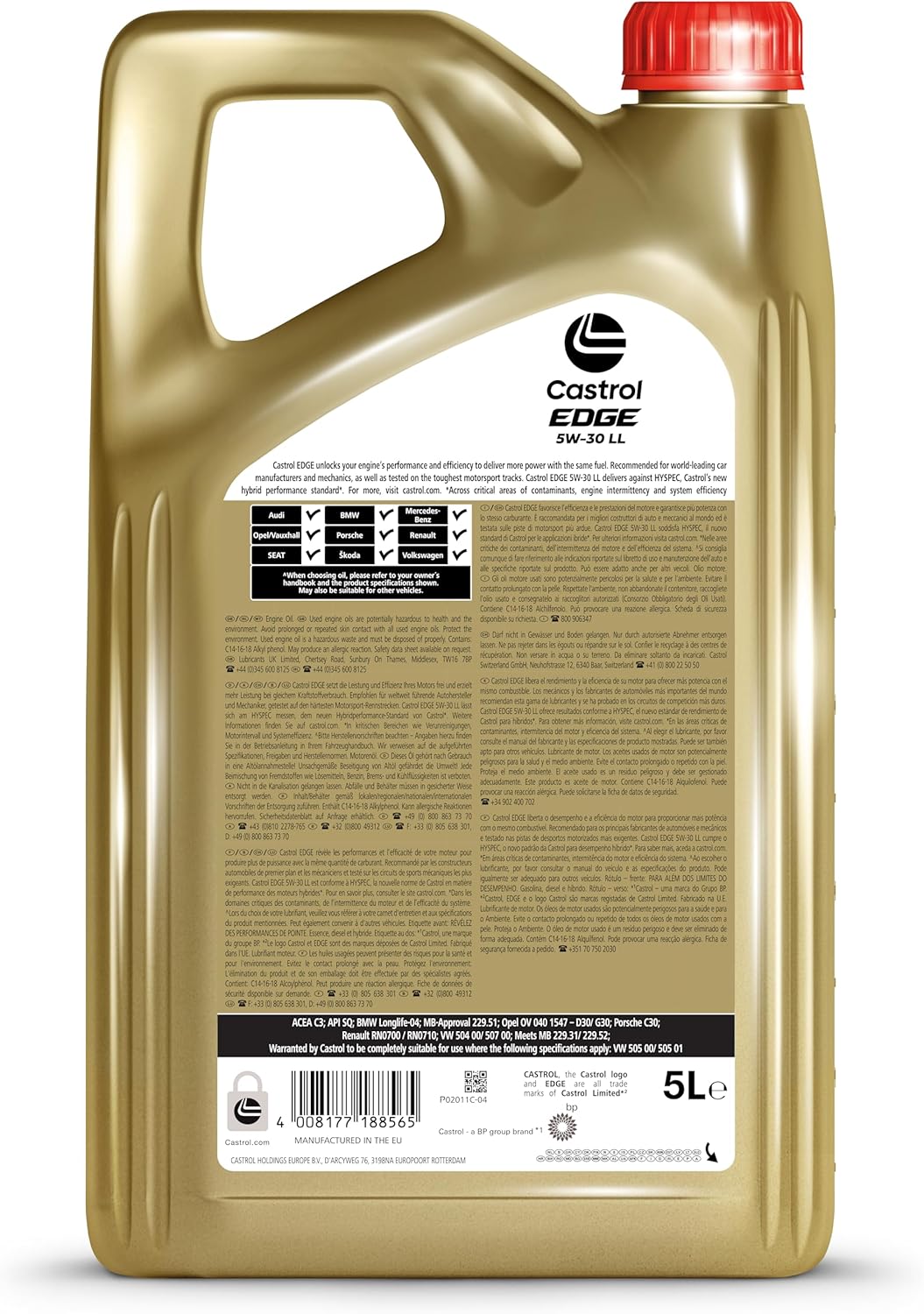 Castrol EDGE 5W-30 LL Longlife Motoröl 5L