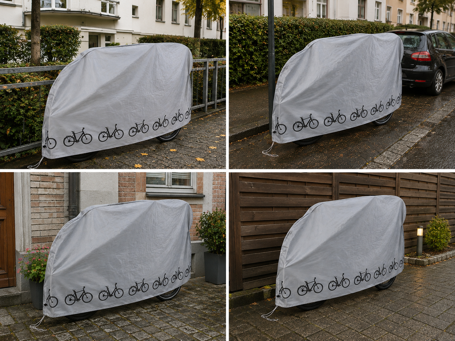 CRIVIT Fahrradabdeckung für Fahrrad & E-Bike – Fahrradgarage 210 × 80 × 110 cm