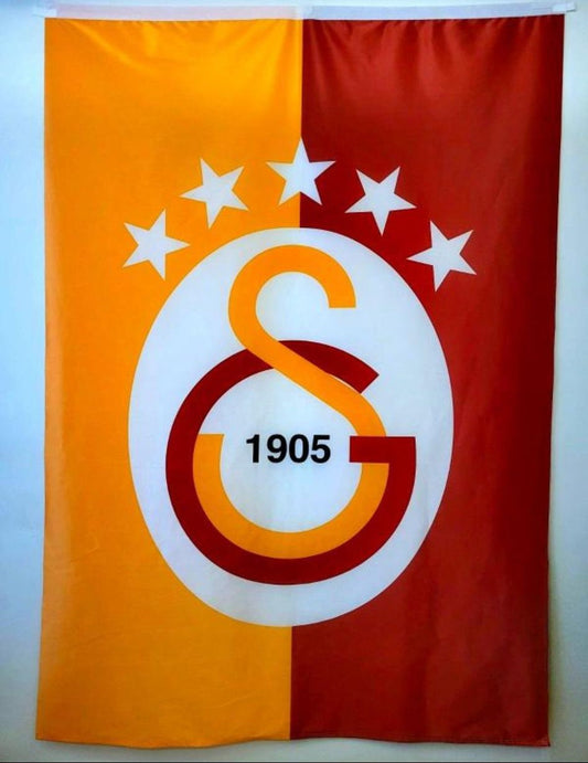 Galatasaray Flagge 100×150 cm – 5 Sterne Fan Fahne