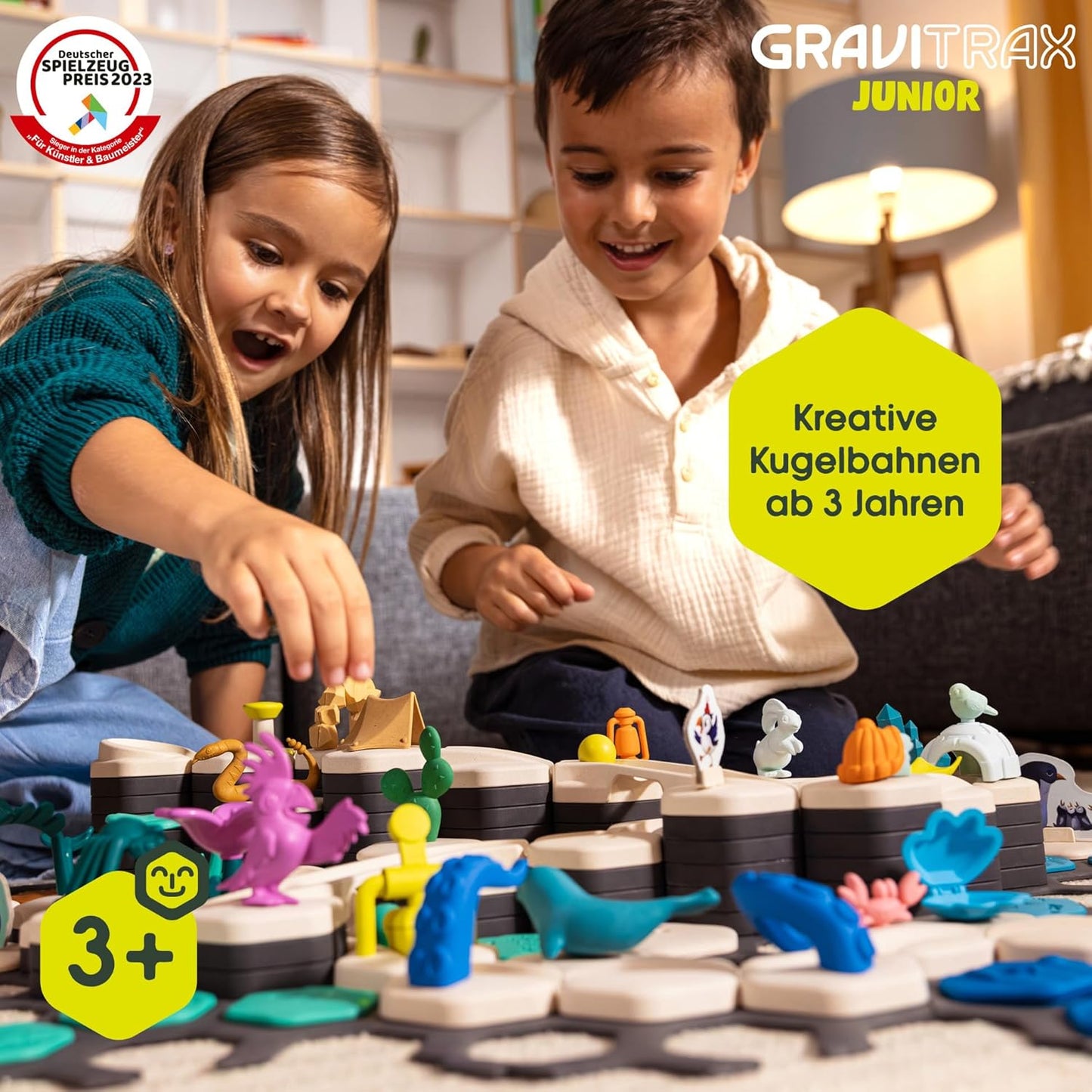 Ravensburger GraviTrax Junior Starter-Set S Ocean – Kugelbahn ab 3 Jahren