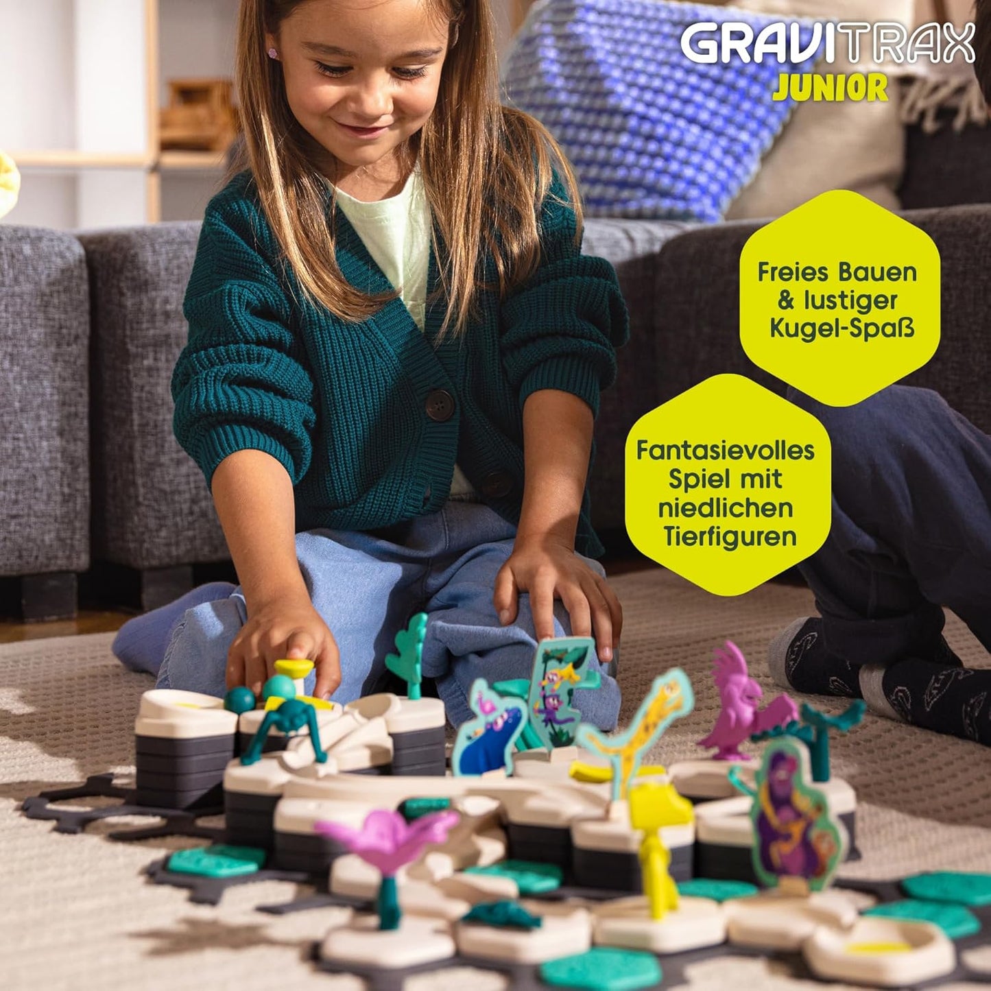 Ravensburger GraviTrax Junior Starter-Set S Ocean – Kugelbahn ab 3 Jahren
