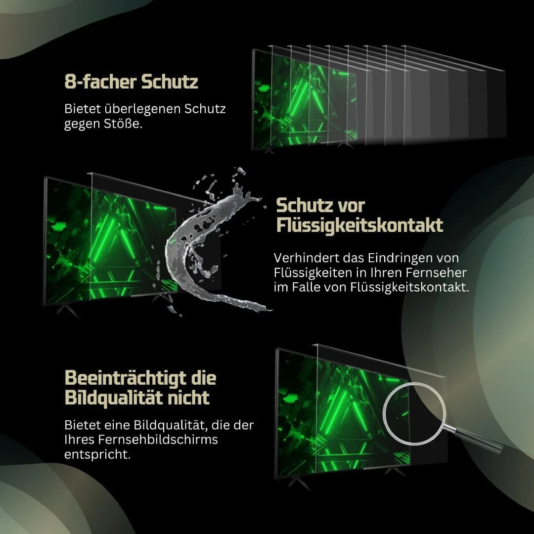 TV Displayschutz 55 Zoll – Schutzplatte für Fernseher