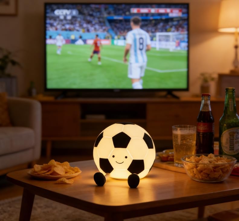 Kinder Nachtlicht Fußball – LED Silikonlampe mit Timer & 3 Helligkeitsstufen