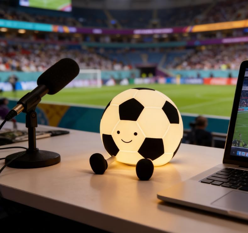 Kinder Nachtlicht Fußball – LED Silikonlampe mit Timer & 3 Helligkeitsstufen