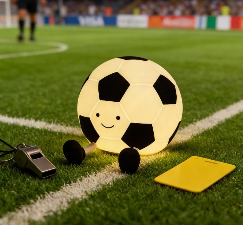 Kinder Nachtlicht Fußball – LED Silikonlampe mit Timer & 3 Helligkeitsstufen